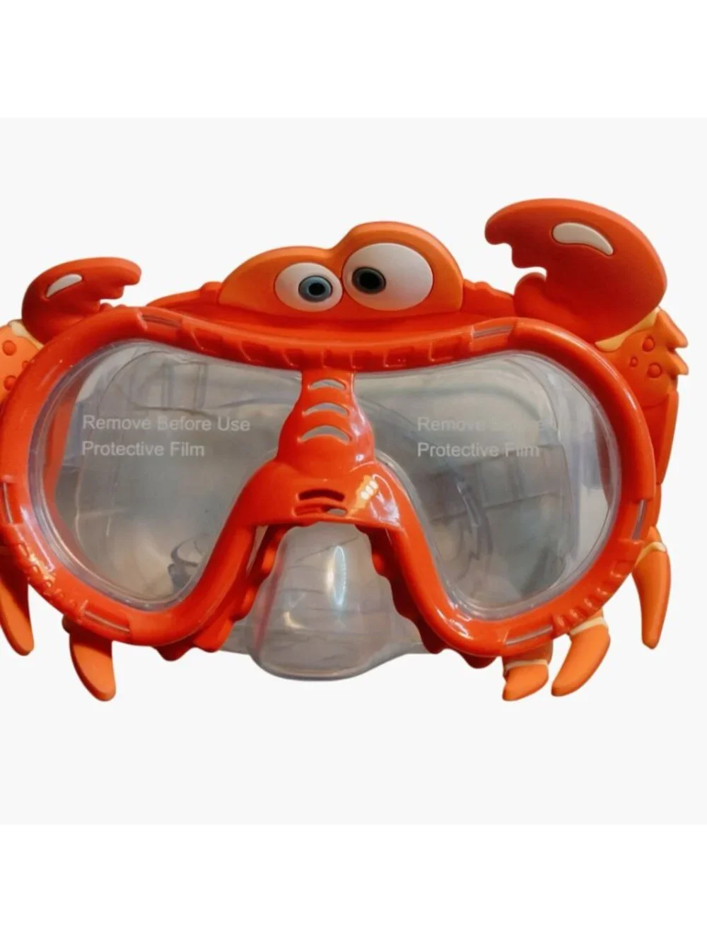 Aqua Dolphino Kids Swim Mask Crabby Latex Free Hypoallergenic Polycarbonate Lens